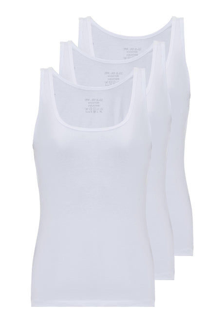 WU107 Damen Unterziehshirt Tanktop im 3 Pack