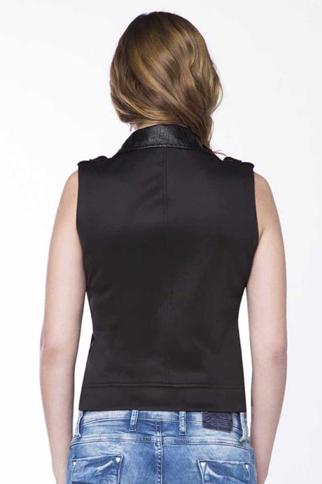 WW101 Ladies sleeveless vest with side zip