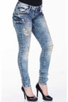 WD241 BLUE DAMEN JEANS