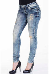 WD241 BLUE DAMEN JEANS